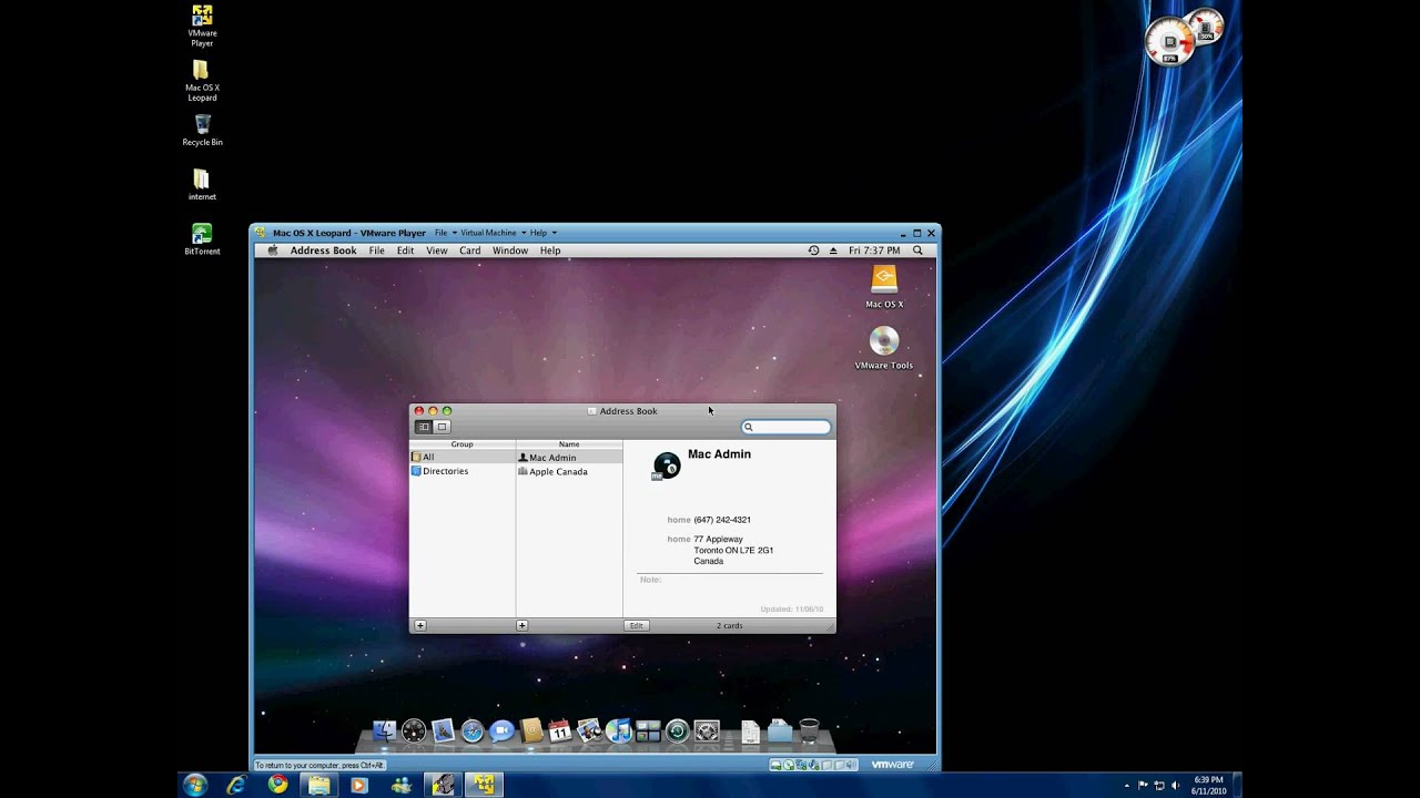 Vmware Player On Mac Os X